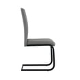 thumbnail image 3 of GUIOIHDC Dining chairs   White PU Chair modern kitchen chair with metal leg, 3 of 17