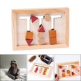 thumbnail image 1 of Juguetes Montessori de con conocimiento que combinan con educación temprana juguetes de inteligencia CUTICAT Juguetes a juego de formas, 1 of 8