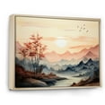 thumbnail image 2 of Designart "Sunset in the African Serengeti I" Landscapes Floater Framed Canvas Print, 2 of 7