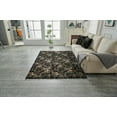 thumbnail image 6 of Lily Luxury Chinchilla Faux Fur Abstract Gilded Rectangular Area Rug, 6 of 7