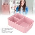 thumbnail image 3 of Boîte Bento Légère en Silicone à 3 Compartiments avec Conception Étanche, Contenants Alimentaires Réutilisables pour un Plan d'Alimentation Saine, 3 of 8