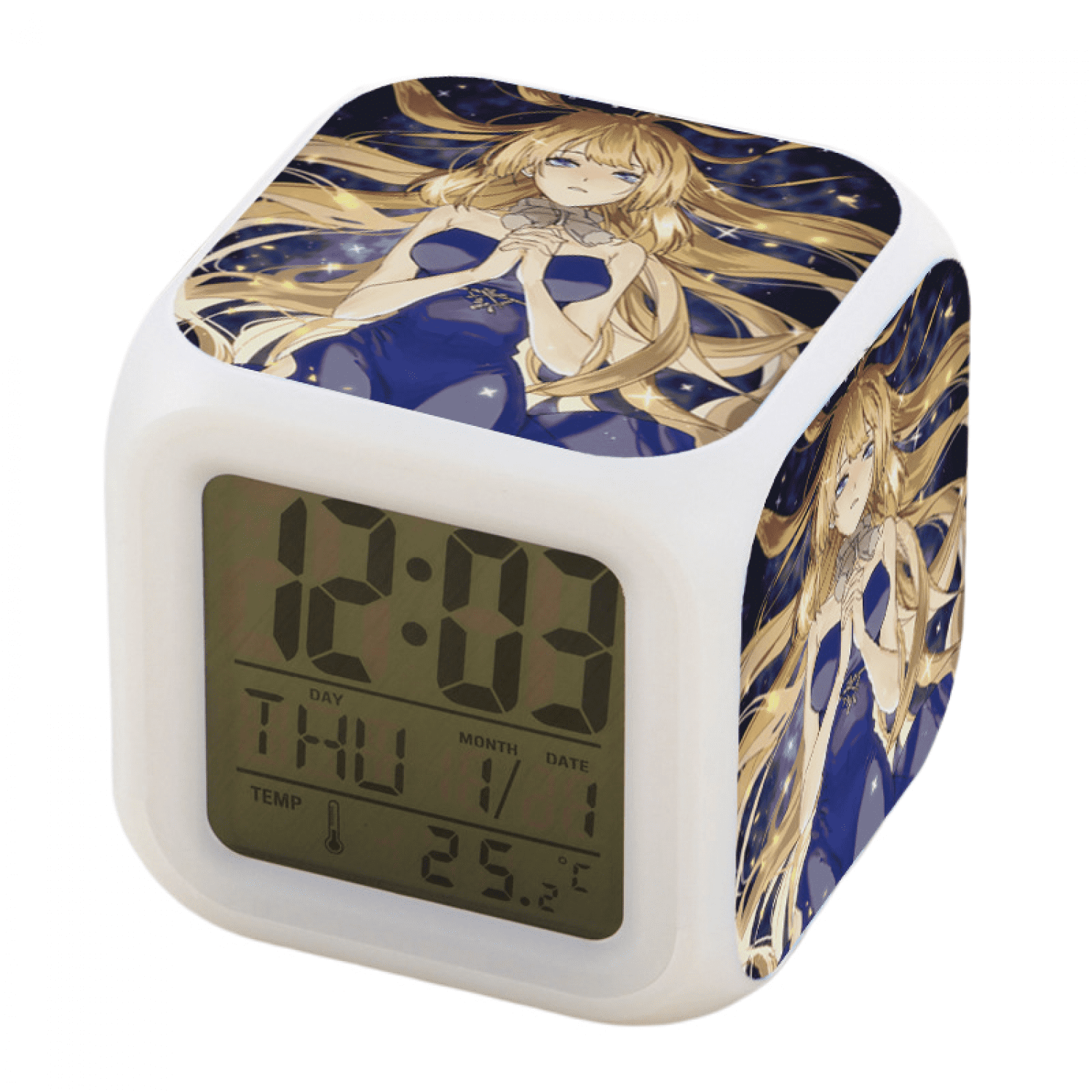 TIMPCV Alarm Clock For Kids, Digital Alarm Clock Cube Wake Up Clocks