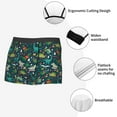 thumbnail image 3 of Susaid Christmas Dinosaur colorful Print Men's Mesh Boxer Briefs Cooling Breathable Sports Underwear Wide Waistband Boxer Briefs W/Fly-Large, 3 of 5