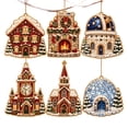 thumbnail image 2 of 2026 New Christmas Diamond Painting Suncatcher Kit, 6Pc Acrylic DIY Diamond and Pearl Art Painting, Mini Crystal Art Hanging Ornament Kit, Xmas Decorations for Home Wall Tree and Gift, 2 of 6