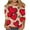 Beige, variant on Valentines Shirts for Women Trendy Cute Love Heart Print Tunic Tops Plus Size S-5XL Casual Summer 3/4 Sleeve Blouses Red Large