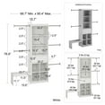 thumbnail image 6 of Max & Finn Grow with Me Grey Adjustable Kids' Closet Organizer System, 6 of 17