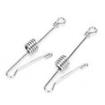 thumbnail image 4 of 2PCS Stainless Steel Parrots Standing Frame Foot Ring Moving AntiOff Opening Leg Buckle(L ), 4 of 8
