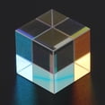 thumbnail image 3 of Prisma Cube Vidrio Óptico RGB Dispersión Color Cubo Sun Catcher X Cube Prisma Regalo de Cumpleaños, 3 of 8