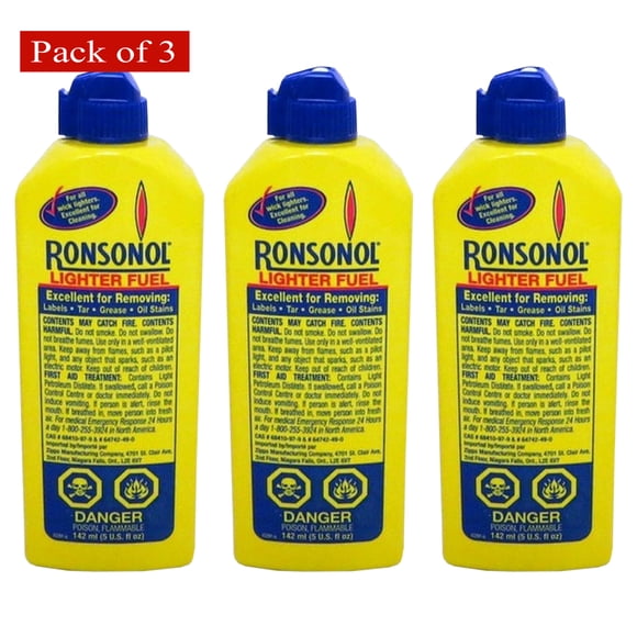 Ronsonol Lighter Fluid 142 Ml - Pack Of 3