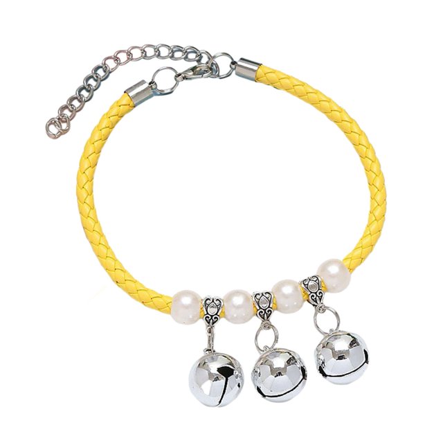 CSChome Pet Collar With Removable Bell Pet Collar - Exquisite Neck Circle, Adjustable Cats Dogs Necklace with Removable Bell Pendant