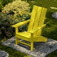 thumbnail image 3 of Wildridge Freedom Modern Adirondack Chair, Lemon Yellow - Outdoor Weather Resistant Poly Furniture for Patio, Porch, Deck, Pool, Garden, Backyard, 3 of 4