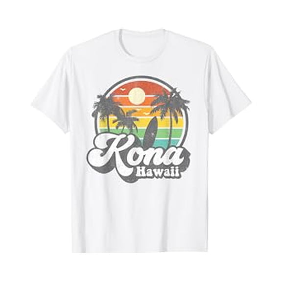 Vintage Kona Beach Hawaii Surf Hawaiian Surfing 70's Gift T-Shirt