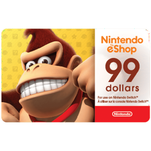 Nintendo $99 eShop Carte-Cadeau (Code Numérique)