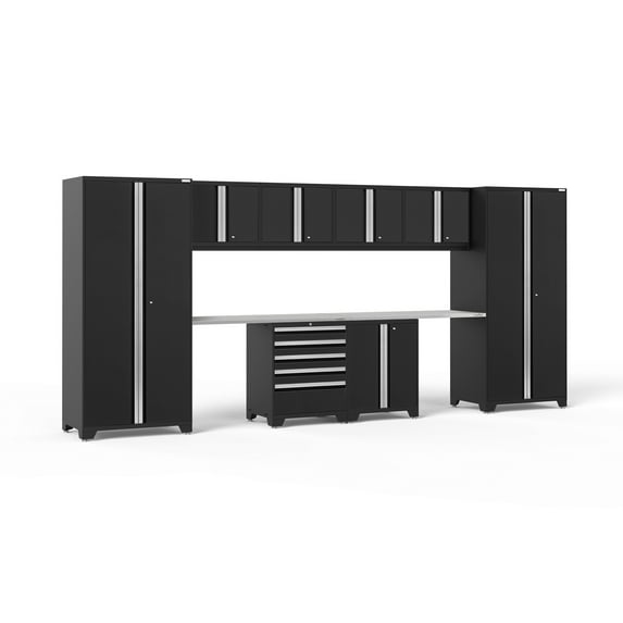 NewAge Products Pro Series Black 10-Piece Garage Storage Cabinet Set