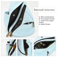 thumbnail image 3 of Mochila bandolera pequeña de lona tipo bandolera Sling Bag KL928, impermeable, 3 of 6