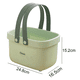 thumbnail image 2 of Bolsa de asas portátil para ducha, cesta de almacenamiento de plástico con asa, organizador de bañera MFZFUKR CPB-DE-WX210-7, 2 of 5