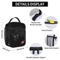 thumbnail image 5 of Bolsa de almuerzo con aislamiento térmico para hombre y mujer, lonchera térmica para el trabajo, picnic, playa, viajes, color negro, 5 of 5