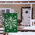 thumbnail image 2 of SM-XLHN Christmas Winter Welcome Garden Flag 12x18 Inch Double Sided Burlap, Snowflake Yard Flags for Holiday Xmas Yard Outdoor Decoration(ONLY FLAG), 2 of 6