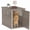 Gray, variant on PLAYRANK Large Dog Crate, Weather Resistant Ventilated Kennel with Lockable Door, Waterproof for Indoor & Outdoor Use, Black/Gray.