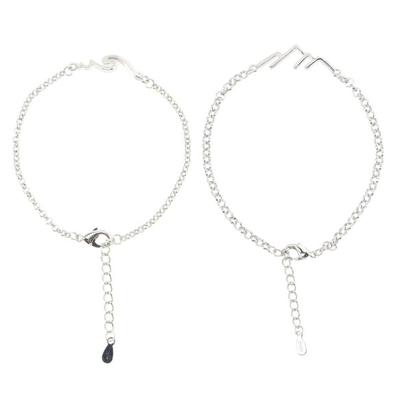 2pcs Matching Couples Bracelet Decorative Couples Bracelet Gift for Boyfriend