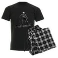 thumbnail image 6 of CafePress - Skeleton Playing Hockey Facing - Men's Dark Loose Fit Cotton Pajama Set, 6 of 7