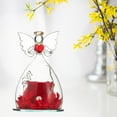thumbnail image 4 of GUOOL Gift for Girlfriend Forever Rose In Angel Glass Cover Eternal Flowers Home Decor Red, 4 of 9