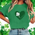thumbnail image 6 of Teyfeniy St. Patrick's Day Shirts for Women Graphic Short Sleeve Tops Casual Irish Gift Pullover Shirts Loose Crew Neck Comfy Tops, 6 of 6