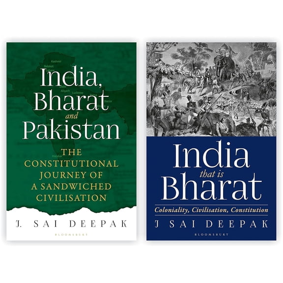 India Bharat And Pakistan, India That Is Bharat: Coloniality, Civilisation, Constitution- 2 Books Set