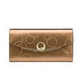 thumbnail image 1 of Cartera de Cuero Qarigey para Mujer Color Sólido con Botón a Presión y Bolsillo con Cremallera, 1 of 6