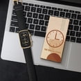 thumbnail image 7 of Men’s Vintage Quartz Watch Rectangular Dual-Dial Design with Dual Time Zone,Waterproof Man Watch with Leather Strap, Perfect for Travel & Business, 7 of 7