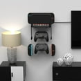 thumbnail image 6 of Wall Mount Dock for Nintendo Switch 2/Switch/Switch OLED Console – Metal Wall Bracket with 4 Joy-Con/Pro Controller Hooks and 28 Game Card Storage Slots, Space-Saving Organizer Behind TV, 6 of 6