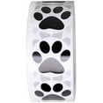 thumbnail image 2 of Pegatinas con huellas de patas, 500 pegatinas de 1 pulgada, pegatinas para perros, pegatinas con huellas de patas, etiquetas autoadhesivas, calcomanías de pared con forma de animal, rollo de, 2 of 7