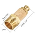 thumbnail image 2 of Controlador de flujo de silenciador de aire ajustable G1/4 Uxcell de 5 piezas, 2 of 3