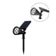 thumbnail image 2 of Foco de paisaje 4LED Lámpara de pared de jardín de seguridad con luz solar a prueba de agua para exteriores, blanco cálido, 4 piezas Methold HA000907-03B, 2 of 7