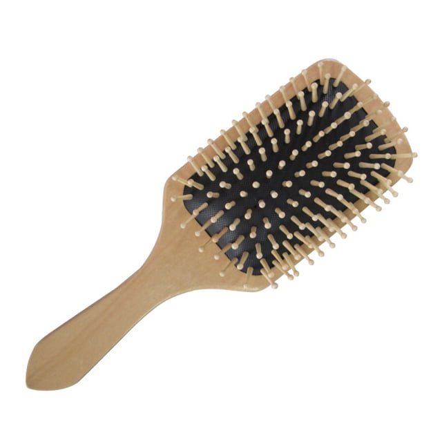 CHICHUMID Massaging Comb Paddle Brush Wood Material Refresh Mind 1Pcs