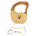 thumbnail image 2 of Lyre 19 String Lyre Harp Portable Wooden Resonance Box String Instrument with Tuning Wrench and Picks for Beginners Professionals, 2 of 7