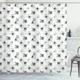 thumbnail image 1 of Ambesonne Dogs Shower Curtain, Various Breed of Happy Puppies, 69"Wx70"L, Black White, 1 of 3
