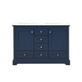 thumbnail image 2 of Double Bath Vanity In Navy Blue, With Cultured Marble And Spacious Interior Blue Countertop, Solid Construction, Storage, 2 of 6