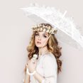 thumbnail image 4 of 1Pc Lace Umbrella Bridal Lace Parasol Photography Prop Stage Dancing Prop, 4 of 5