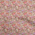 thumbnail image 1 of oneOone Cotton Poplin Orange Fabric Abstract Quilting Supplies Print Sewing Fabric By The Yard 42 Inch Wide, 1 of 5