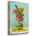 thumbnail image 3 of TURQUOISE LILLY Framed Premium Gallery Wrapped Canvas - Ready to Hang, 3 of 9