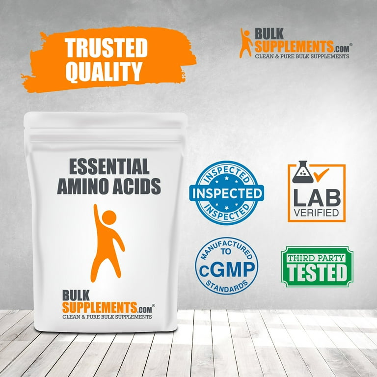 BulkSupplements.com Essential Amino Acids Powder, 10g - Promotes Muscle &  Strength Building (5KG - 500 Serv) 