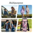 thumbnail image 7 of Yspwyqan Kids Backpack Set, Cherry Blossom Axolotl Backpack and Lunch Box Set Girls Ages 8-15, 17" Double Zipper Trendy Daypack with Water Bottle Bag for High School, 7 of 7