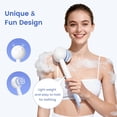 thumbnail image 6 of HiBig Waterproof Rechargeable Cleansing Massaging Shower & Bath Brush with 2 Heads, 6 of 9
