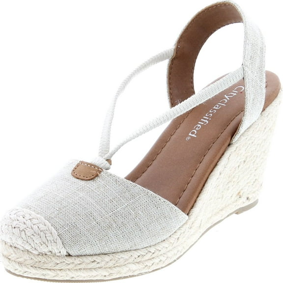 City Classified Gigi Women's Cap Toe Espadrille Wedge Sandal
