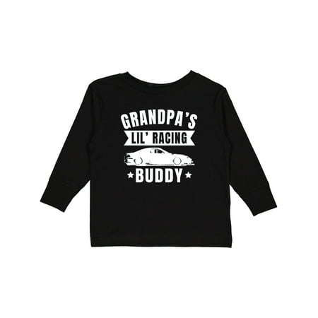 

Inktastic Grandpas Lil Racing Buddy Gift Toddler Boy or Toddler Girl Long Sleeve T-Shirt