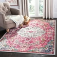 thumbnail image 3 of SAFAVIEH Madison Joandra Vintage Floral Area Rug, Fuchsia/Teal, 8' x 8' Square, 3 of 9
