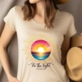 thumbnail image 4 of Christian Sunrise Graphic T-Shirt Be the Light Matthew 5:14, Navy, Size 3XL, 4 of 6