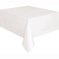 thumbnail image 2 of White Rectangular Plastic Table Cover, 54" x 108", 2 of 3