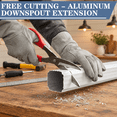Gutter Color White 2 2 X 3 Inch 45 White Gutter Downspout Extensions - Walmart.com